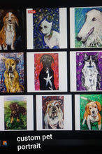 Load image into Gallery viewer, 50% Deposit Custom Pet Portrait  by Mark Dannon Herbert  24x16 (work order reciept )