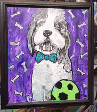 Load image into Gallery viewer, 50% Deposit Custom Pet Portrait  by Mark Dannon Herbert  24x16 (work order reciept )