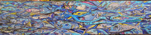 Load image into Gallery viewer, 12x53" original painting "the flow "   by Mark Dannon Herbert on built wood panel ready to hang