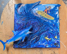 Load image into Gallery viewer, 10x10 original mixed media painting on stretched  canvas