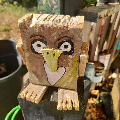 folk art critter lil  owl