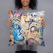 Load image into Gallery viewer, faces 2 pillow