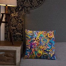 Load image into Gallery viewer, Abstract face pillow