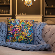 Load image into Gallery viewer, Abstract face pillow