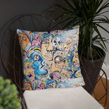 Load image into Gallery viewer, new face pillow collective consciousness