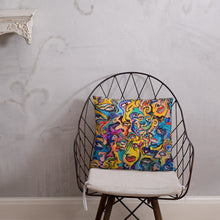 Load image into Gallery viewer, Abstract face pillow