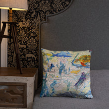 Load image into Gallery viewer, Ilm Map art pillow