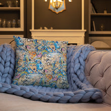 Load image into Gallery viewer, new face pillow collective consciousness