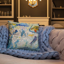 Load image into Gallery viewer, Ilm Map art pillow