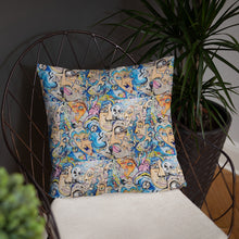 Load image into Gallery viewer, new face pillow collective consciousness