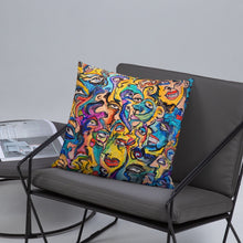 Load image into Gallery viewer, Abstract face pillow