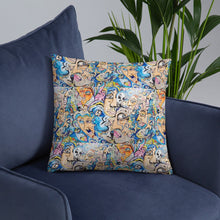 Load image into Gallery viewer, new face pillow collective consciousness