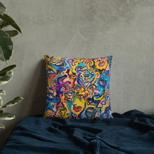 Load image into Gallery viewer, Abstract face pillow