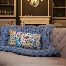 Load image into Gallery viewer, new face pillow collective consciousness