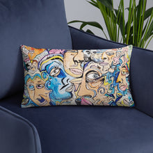 Load image into Gallery viewer, new face pillow collective consciousness