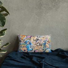 Load image into Gallery viewer, new face pillow collective consciousness