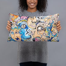Load image into Gallery viewer, faces 2 pillow