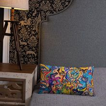 Load image into Gallery viewer, Abstract face pillow