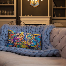 Load image into Gallery viewer, Abstract face pillow