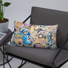 Load image into Gallery viewer, new face pillow collective consciousness
