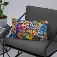 Load image into Gallery viewer, Abstract face pillow