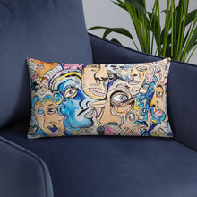 Load image into Gallery viewer, new face pillow collective consciousness