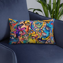 Load image into Gallery viewer, Abstract face pillow