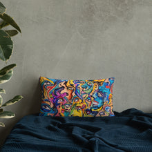 Load image into Gallery viewer, Abstract face pillow