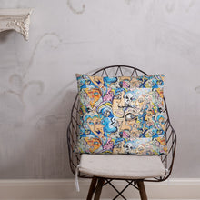 Load image into Gallery viewer, new face pillow collective consciousness