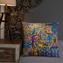 Load image into Gallery viewer, Abstract face pillow