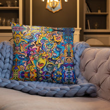 Load image into Gallery viewer, Abstract face pillow