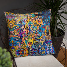 Load image into Gallery viewer, Abstract face pillow