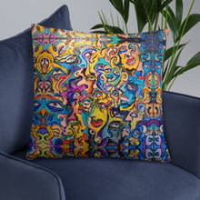 Load image into Gallery viewer, Abstract face pillow
