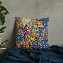 Load image into Gallery viewer, Abstract face pillow