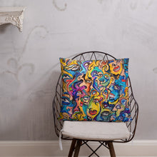 Load image into Gallery viewer, Abstract face pillow