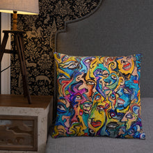 Load image into Gallery viewer, Abstract face pillow