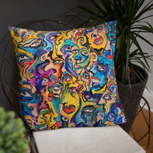 Load image into Gallery viewer, Abstract face pillow