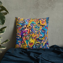 Load image into Gallery viewer, Abstract face pillow