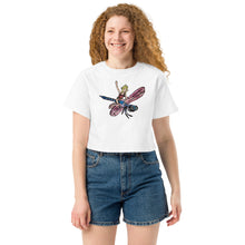 Load image into Gallery viewer, dragon fly rider Champion crop top