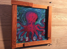 Load image into Gallery viewer, Wilmington Hoptopus 11"x 11" framed print