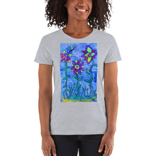 Load image into Gallery viewer, Women's short sleeve t-shirt dragonflies garden 2