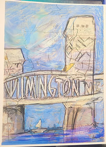 8x10  signed paper print "Wilmington nc  bridge print "