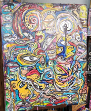 Load image into Gallery viewer, 23&quot;28.5&quot; original painting &quot;snakes in the gears erase your fears&quot;