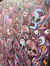 Load image into Gallery viewer, Original acrylic on built wood panel  24x30 &quot;angels and fools&quot;