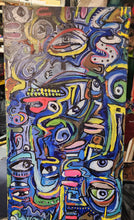 Load image into Gallery viewer, &quot; shenanigan Jim and the last chagrin&quot; mixed media 13x24&quot; painting  on built wood  panel