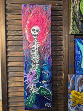 Load image into Gallery viewer, 5x16  multimedia original mermaid skeleton