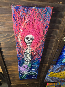 5x16  multimedia original mermaid skeleton