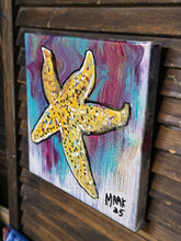 Load image into Gallery viewer, 8x8 starfish  original  painting on canvas