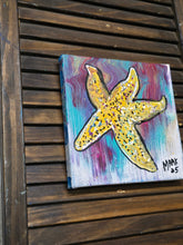 Load image into Gallery viewer, 8x8 starfish  original  painting on canvas