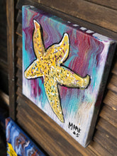 Load image into Gallery viewer, 8x8 starfish  original  painting on canvas